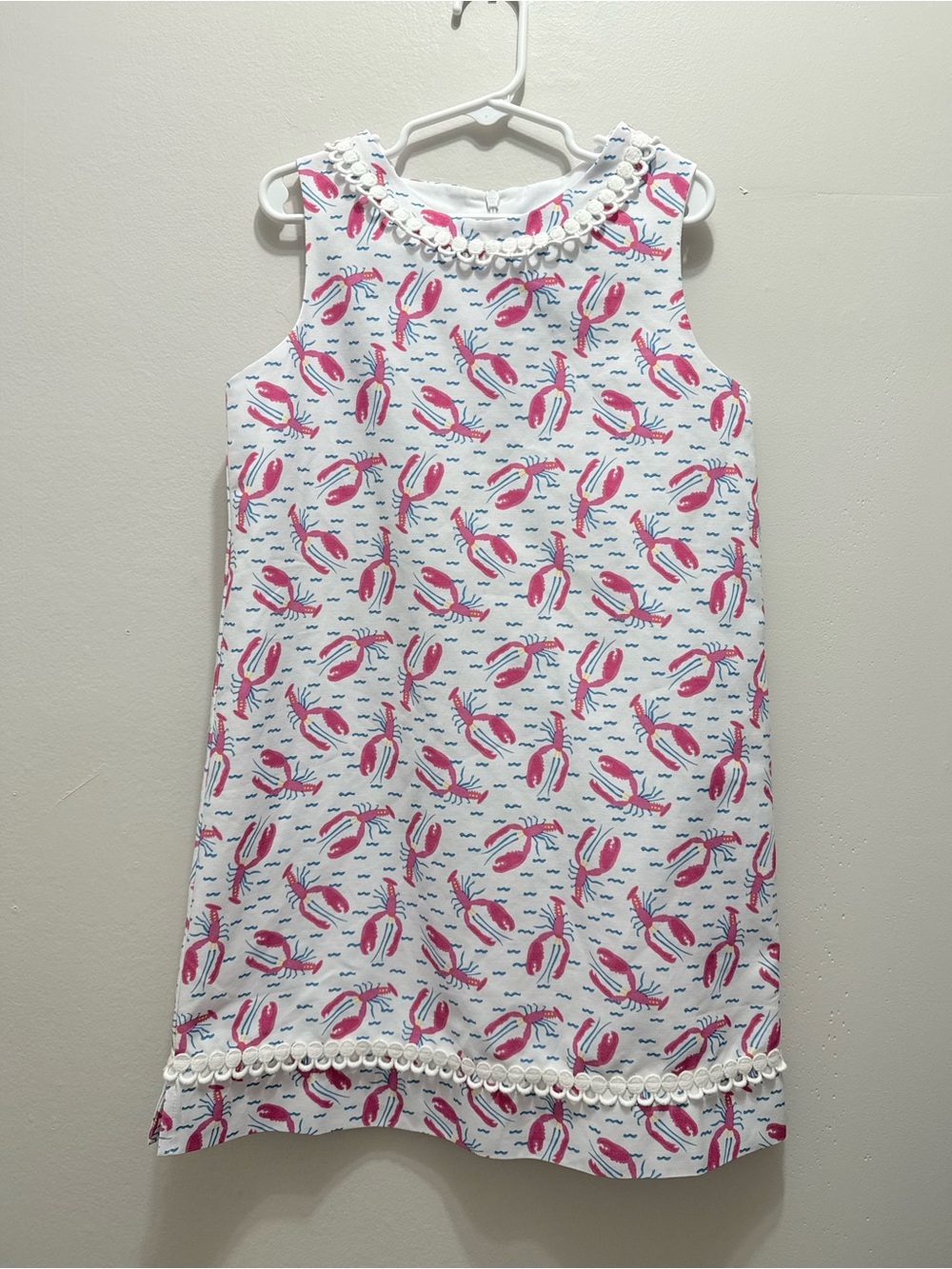 J. Bailey Girls Size 8 pink lobster print